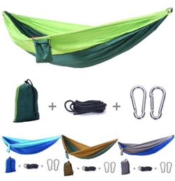 Hiking Camping Hammock Portable Canvas Safety Parachute Hamack Hanging Chair Outdoor Double Person Leisure Hammocks CD8662899