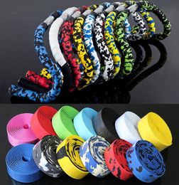 Bike Handlebars Components MTB Road Bicycle Handlebar Tape Highdensity Camouflage Cycling Handle Belt Straps Accessories6012513