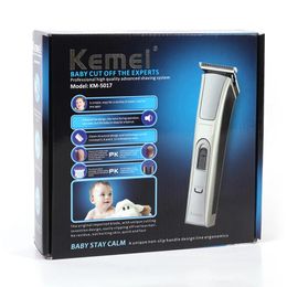 Trimmer Kemei KM5017 Waterproof High Power Rechargeable Hair Clipper Electric Baby Children Hair Trimmer Mute Barber Cutting