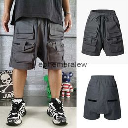 Men's Shorts 2023SS Grailz Workwear Shorts Wi ltiple Poets Functional Sports Casual Loose Dstring Fashionable Caprisephemeralew