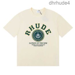 Rhude T-shirt Summer Designer t Shirt Men Shirts Tops Luxury Letter Print Mens Women Clothing Short Sleeved S-xxl Lakah 3QB4 RJ6G P1PO