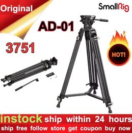 Adaptors Smallrig 3751 186cm Aluminium Alloy Heavyduty Fluid Head Tripod Ad01 for Camcorder/dslr Camera Stand Professional Video Tripod