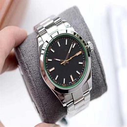 Sapphire high quality fashion mens womens watch Glowing finger DATE mechanical automatic watches Stainless steel bracelet Business301j