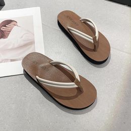 Slippers 2024 Summer Women's Shoes Korean Style Casual Flip-flops Fashion Flat Bottomed Beach For Women Zapatos De Mujer