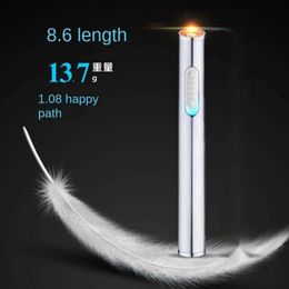 Personality USB Charging Lighter Mini Strip Windproof Heating Wire Metal Material Cigarette