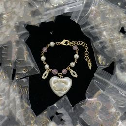 2024 Bracelet designer bracelet Luxury channel Charm Bracelets for women bracelets pearls fashion trend ornaments bracelets Party Birthday gifts kx4f