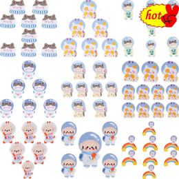 10pcs Stick on Patches for Clothing Kids Bundle Lot Sew Cute Space Rainbow Star Stripes Embroidered Fabrics Parches Jacket Anime