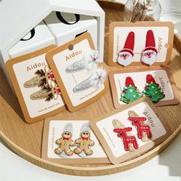 Hair Accessories A Pair Christmas Girl BB Clip Santa Claus Children Cute Barrettes Year Tree Clamp