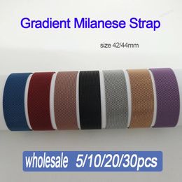 Accessories 44mm milanese Strap Band for Smart Watch Series 6/5 42mm Rubber Wrist Bracelet Adapter for Smartwatch W27 PRO DT7+ Iwo 13