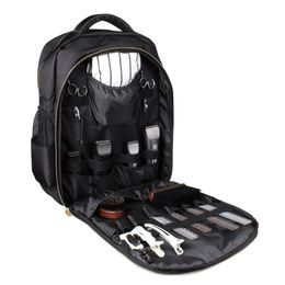 Multipurpose Hairdressing Tool Backpack Waterproof Barber Scissors Bag Luggage Storage Case Hair Cutting Tools Organiser 240110