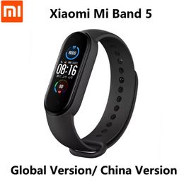 Devices Xiaomi Mi Band5 Smart Wristband Heart Rate Fitness Tracker Bluetooth Sport Bracelet AMOLED Screen Mi band 5