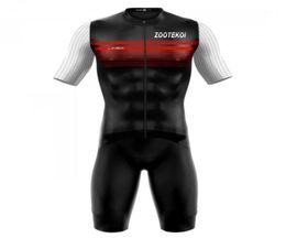 ZOOTEKOI Body Suit Men Cycling Jersey Set Triathlon Skinsuit Trisuit Short Sleeve Clothing Jumpsuit Maillot ropa ciclismo hombre16010928