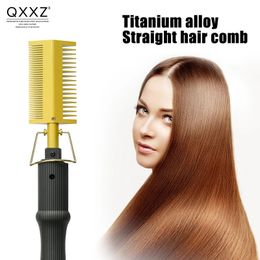 QXXZ Straight Hair Curler Double Head Professional Beauty Wave Styling Perm Appliance LCD Temperature Regulating Display Tool 240111