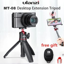 Monopods Ulanzi Mt08 Extend Pole Mini Tripod Monopod Mount Handle Grip for Phone Sony Nikon Canon Dslr Camera Tripod Dji Osmo Action