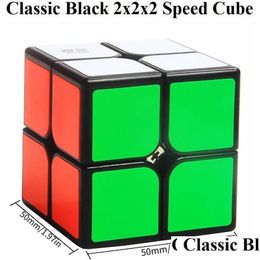 Magic Cubes Toys 2X2 Speed Cube Black Base Toy Puzzle Intelligent Game Bright Drop Delivery Gifts Puzzles Dhy94 Dhev9