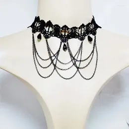 Chains Punk Gothic Collar Black Neckchain Cool And Spicy Girl Ornament Aesthetic Sense Minimalist Advanced Necklace