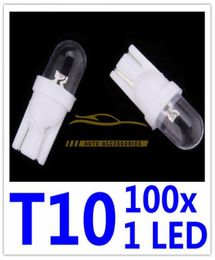 T10 1 LED HID Wedge Light Lamp Bulbs Dome Licence Plate for W5W 168 194 Convex Side 2063501