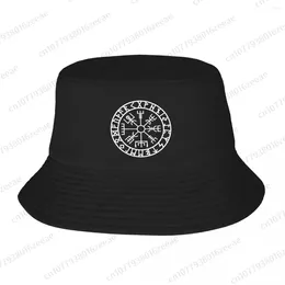 Berets Rune Wheel Norse Mythology Symbol Summer Fisherman Hats Outdoor Sun Protection Fishing Hunting Cap Men Ladies Hat