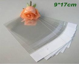 9cm17cm 35quot67quot Clear Selfadhesive Seal Plastic Bags OPP Poly Bags Retail Packaging Bag W Hang Hole Whole 5002396549