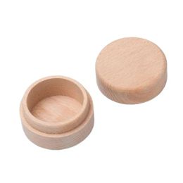 Beech Wood Jewelry Box Gift Wrap Small Round Storage Vintage Ring Boxes for Wedding Natural Wooden Jewelry Case Organizer Container LL