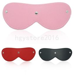 Bondage PU Leather Eye Mask soft Set Blindfold flirting Game Kinky Tool Restraint patch R565528503