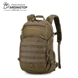 MARDINGTOP Tactical Backpack with Rain Cover 25L Rucksack for Military Trekking Fishing Sports Camping Hiking 600D Polyester 240110