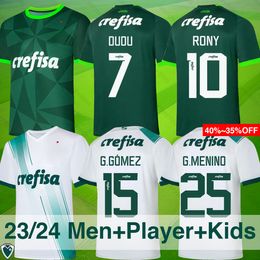 23 24 Palmeiras DUDU Soccer Jerseys 2024 Home green BRENO LOPES RONY G.GOMEZ Shirt Away D.Barbosa LUCAS LIMA G.MENINO MINA G.VERON Fans and Player Edition