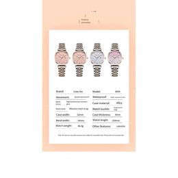 Women's Watches Luxury Designer Watches Quartz Automatic Ceramic Fashion Classic Stainless Steel Waterproof C&K Fashion Watch