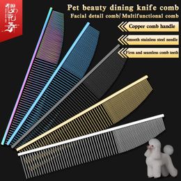 style Pet beauty dining knife comb face Detail processing Open the tangled hair and remove floating 240110