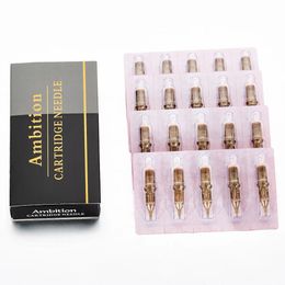 Machine 20pcs Ambition Tattoo Needle Cartridges Rl Rs M1 Rm Disposable Semipermanent Eyebrow Needles for Cartridge Tattoo Hine Pen