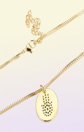 Neovivi Vine Virgin Mary Turkish Eye Pendant Necklaces CZ Moon Star Choker Gold Round Necklace Long Chain Copper Jewelry Gift9040965