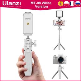 Cameras Ulanzi Mt08 Slr Camera Smartphone Vlog Tripod Mini Portable Tripod with Cold Shoe Phone Mount for Iphone Android