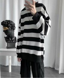 Oversized Strip Mens Hoodies Korean Hip Hop Autumn Thin Casual Sweatshirts Women Rock Hoodie Plus Size Clothes Males Japan Hoody9473392