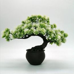 Decorative Flowers Simulation Plant Potted Office Greenery Fake Trees Artificial Bonsai