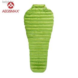 Sleeping Bags AEGISMAX Outdoor Camping Ultralight 95% Goose Down Mummy Sleeping Bag Three-Season Down Sleeping BagL240111