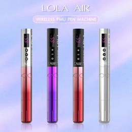 EZ LOLA AIR Kit Wireless Battery Tattoo Pen Machine Tattoo Permanent Makeup Eyebrow Eyeliner Lips Needles 3 Batteries 240110