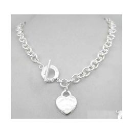 Pendant Necklaces Design Man Women Fashion Necklace Chain S925 Sterling Sier Key Return To Heart Love Brand Charm With Box Drop De2366