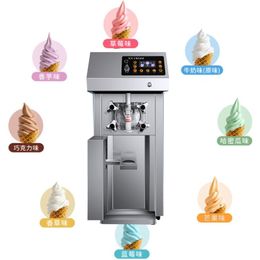 Commercial Vertical stainless steel Intelligent soft ice cream machine 110V/220V ice cream making machine for sale