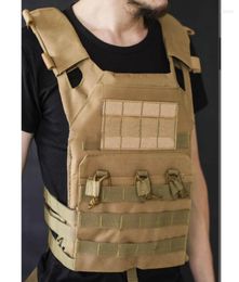 Hunting Jackets Tactical Body Armour JPC Molle Plate Carrier Vest Gun Mag Chest Rig Wargame Paintball Protective Waistcoat2618487