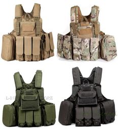 Tactical Molle Vest CIRAS Paintball Combat Releasable Armor Plate Carrier Strike Hunting MagPouch Rig Vest5823639