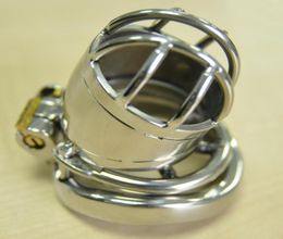 Stainless Steel Cock Cage Male Chastity Device metal Penis Ring with Stealth Lock Adult Sex Toys For Men7625772