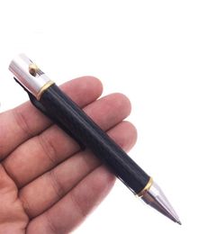 LAXI Carbon Fibre Pull Bolt Type Ballpoint Pen Portable Pocket Outdoor and Home Office Equipment EDC4896454