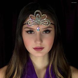 Hair Clips Rhinestone Geometric Pendant Headpiece Jewelry For Wedding Bridal Headband Party Gift Accessories Girls Dance Decoration