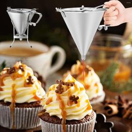 Bread Makers Stainless Steel Funnel Dispenser With Stand For Cupcakes Baking Pancake