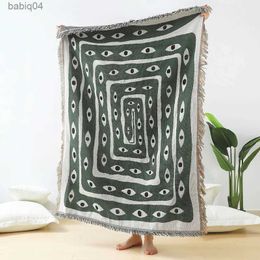 Blankets Textile City Ins Eye Snake Throw Blanket Home Decor Carpet Wall Hanging Outdoor Camping Picnic Mat Beach Mat 125x150cm