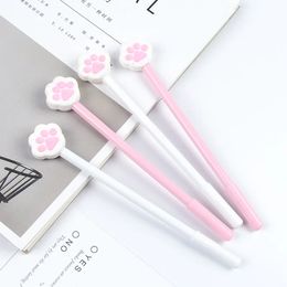 36pcs Special Cat Paw Neutral Pen Stationery Kawaii School Supplies Office Gifts Wholesale Writing for School 240110