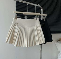 Summer High Waist Skirts Womens Sexy Mini Skirts Vintage Pleated Skirt Korean Tennis Skirts Short White Black S346534