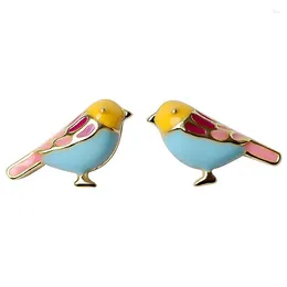 Dangle Earrings Cute Bird Stud For Women Girls Tiny Small Animal Pet Enameled Jewelry