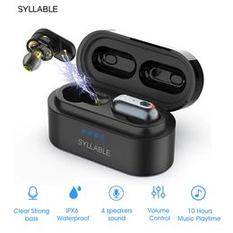 Earphones Original SYLLABLE S101 QCC3020 chip bass earphones wireless Volume control headset noise reduction S101 Bluetoothcompatible