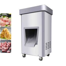 Commercial Meat Cutter Machine Electric Fresh Meat Cube Dicer Sliced Meat Slicer Shredding And Dicing Machine